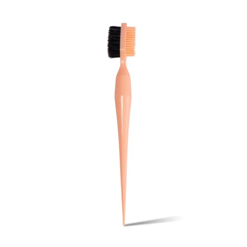 Baby Tress Hairbrush Styling Tool Edge Styler 3-in-1 for Styling and Taming Flyaways and Brows, Blush