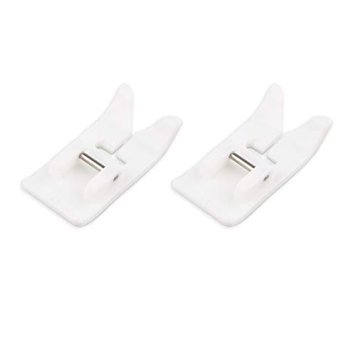 Jopto Lot de 2 pieds de machine à coudre antiadhésifs en téflon Zig zag pour machines à coudre Brother, Babylock, Singer, Euro-Pro, Janome, Kenmore, White, Juki, New Home, Simplicity, Elna
