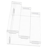 LIFKOME 透明アクリル製3段ディスプレイスタンド ドール 収納ラック 香水ディスプレイ棚 小物整理に適した収納オーガナイザー ホ 再利用可能