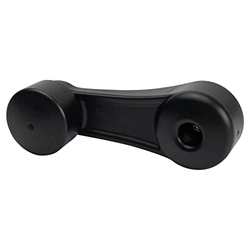 Image of TRQ Front Window Crank Handle Set Black Compatible with 2005-2007 Kenworth T300 2005-2006 T600A