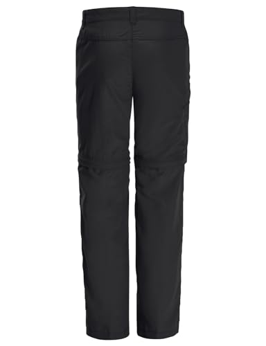 Jack Wolfskin Unisex Kinder Safari Zip Off Pants K Outdoorhose, Schwarz, 176 EU
