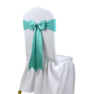 25 Stück Satin Spandex Stuhlhussen Band Bänder Stuhl Raffhalter für Party Bankett Dekor Hochzeit Dekoration Knoten Stuhl Schleife Schärpen
