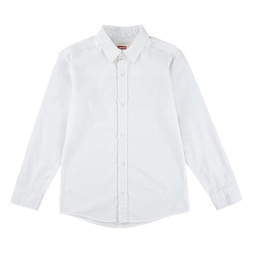 Levi's T-shirt WT-Woven Top blanc brillant en coton pour garçon de 2 à 8 ans