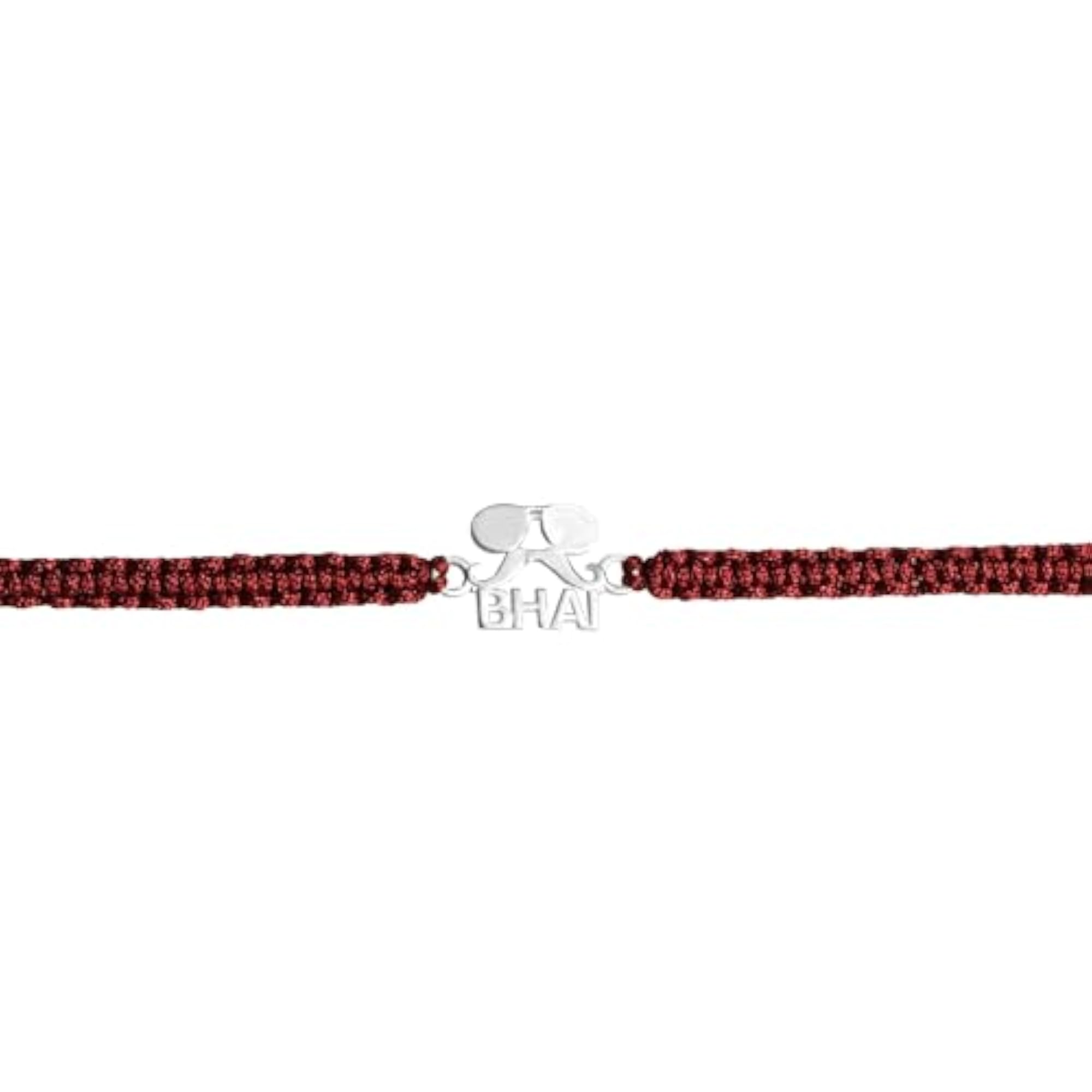 925 Sterling Silver Designer Om Rakhi for Brother, Elegant Gift