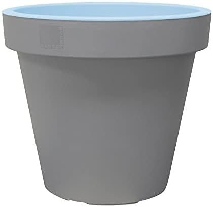 GELI E & K Plant Pot Ø 40cm Light Grey / Light Green
