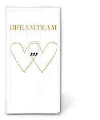 Preisvergleich Produktbild Taschentücher (6er Set / 60Stück) 4-lagig Dreamteam Hochzeit Liebe