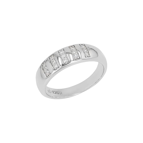 Bague en argent s.Oliver avec zircone blanc en boîte cadeau