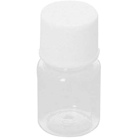 Bettomshin 5 ml Kunststoff-Flasche mit breiter Öffnung, für Labor, Reagenzien, Flüssigkeit/feste Probenversiegelung, Proben, Aufbewahrungsbehälter, transparent, 100 Stück Cover