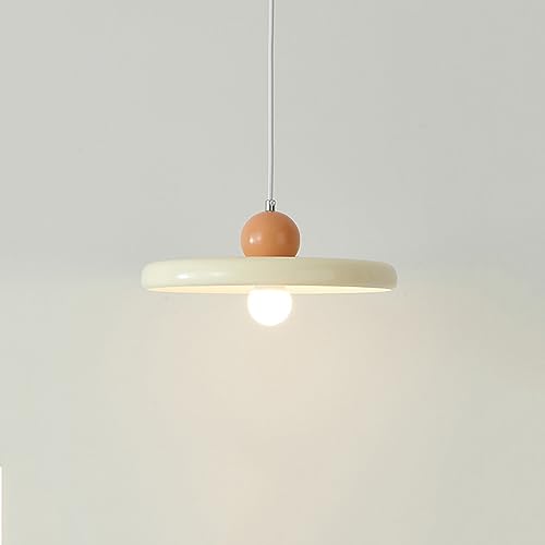Petit lustre soucoupe volante à lumière changeante tricolore culot E27