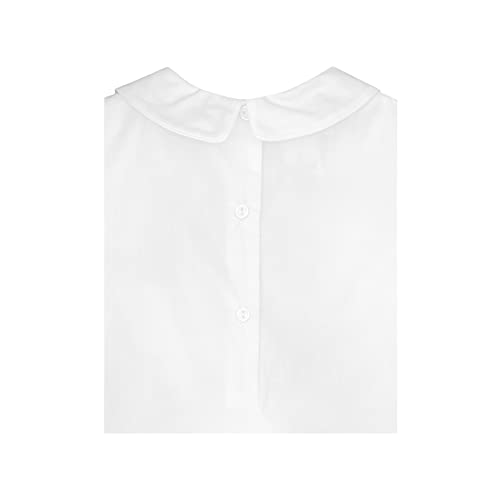 Petit Ami Baby Boys’ Shortall With Pintucks And Side Tabs, 9 Months, White #TOP3