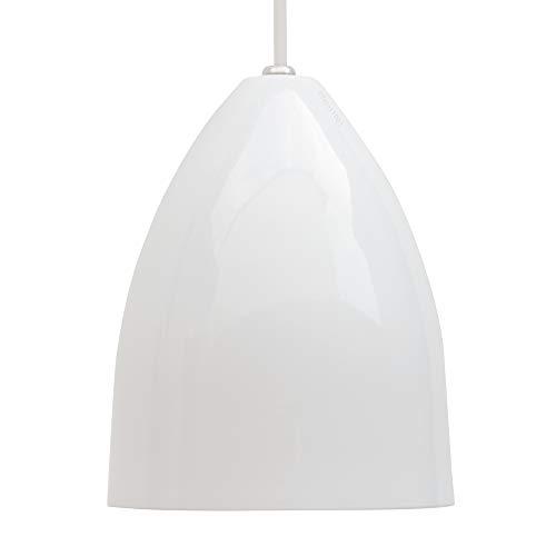 Combo Kit com 3 Pendentes Soft Cone Branco Cobre Luminária Alumínio Lustre 18Cm Sala