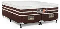 Cama Box + Colchão Castor King Silver Star Air One Face Hibrido 180x200x59cm