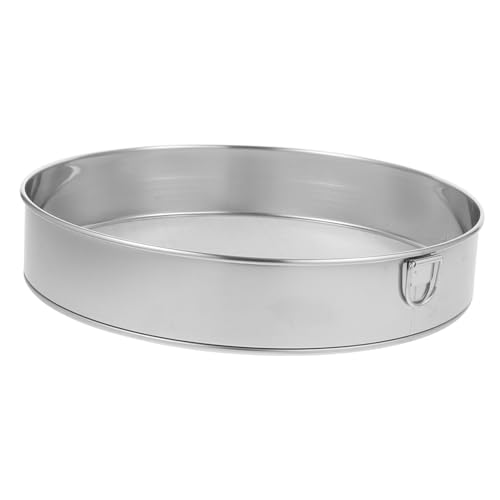 GLEAVI Stainless Steel Fine Mesh Flour Sifter Mesh Sifting Strainer for Baking Round Kitchen Colander Handheld Sifter for Cake Bread Pizza Dough and Cookies