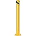 VEVOR Safety Bollard, 42 Inch Height Bollard Post, 4.5 Inch Diameter Steel Pipe Safety Bollard Post, Yellow Steel Bollard, Steel Safety Bollard with 8 Anchor Bolts, Perfect for Traffic-Sensitive Area