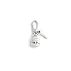 Lock Key Rhodium