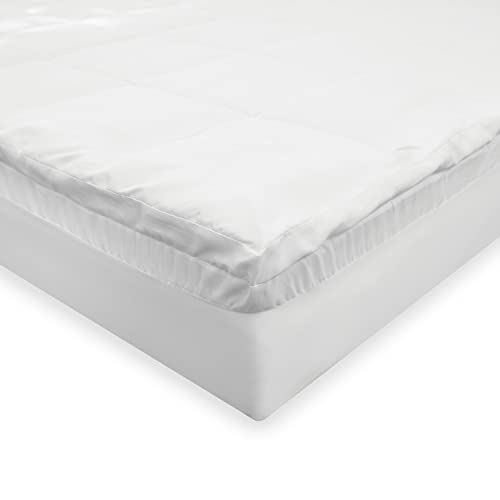 Sensorpedic Slumbermax Hybrid 4-Inch Memory Foam And Lux Fiber Mattress Topper, Twin, White #TOP7