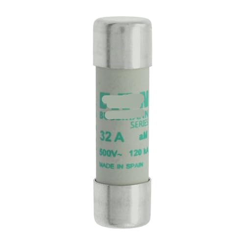 Tube fusible C14M32 32A 500V pour cartouche industrielle cylindrique 14x51 mm