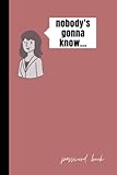 Nobody's gonna know...: Password book, password log book, my password notebook, alphabetical password book, logbook to protect username, size 6
