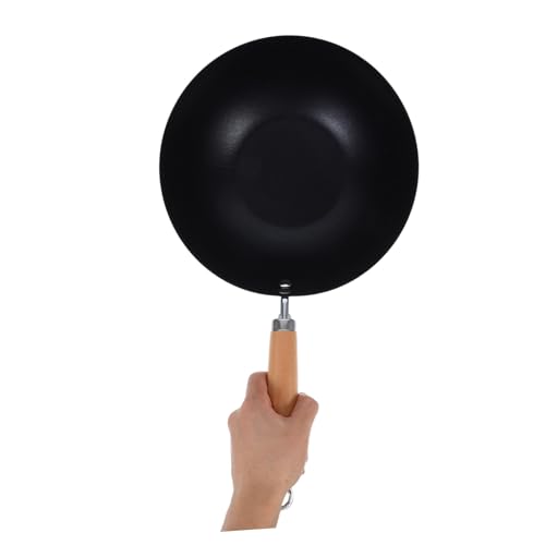 Wok de Hierro con Mango de Madera y Tapa miniatura 4
