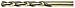 Drillco 580 Series Cobalt Steel Jobber Drill Bit, Bronze Finish, Round Shank, Spiral Flute, 135 Degree Split Point, #30 Size (Pack of 12)