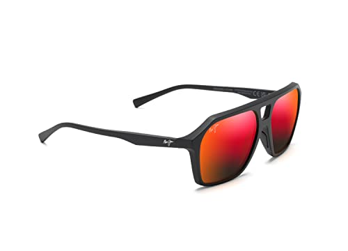 Image of Maui Jim Polarized Men's Wedges Aviator Sunglasses