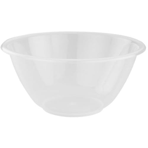 Whitefurze Durable 25cm Large Plastic Mixing Bowl Item [Pack of 10]