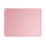 Silicone Pet Feeding Mat for Dog Cat Bowls, Waterproof Pet Food Mat Tray with Edges, Non Slip Dog Ca