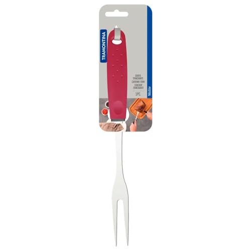 Garfo Trinchante Tramontina Utilità Vermelho