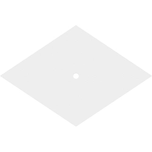 Image of Ekena Millwork CMP26X17DD-01000 Diamond Architectural Grade PVC Contemporary Urethane Ceiling Medallions 26 inchW x 17 3 /8 inchH x 1 inchID x 9 inchC x 1 inchP