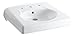 KOHLER K-1997-8-0 Brenham Wall-Mount Bathroom Sink with 8" Centerset, Less Soap Dispenser Hole, White