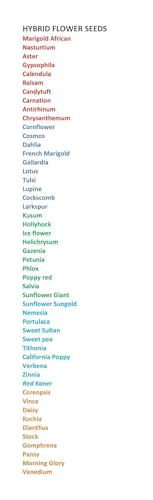 Image of Low Maintenance Hybrid Flower Seeds Combo Pack- All Year Flower Seeds Supply (50 VARIETIES)
