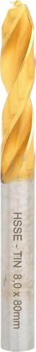 KS Tools 332.0208 HSSE-TiN Schweisspunkt-Bohrer, 8mm, Farbe