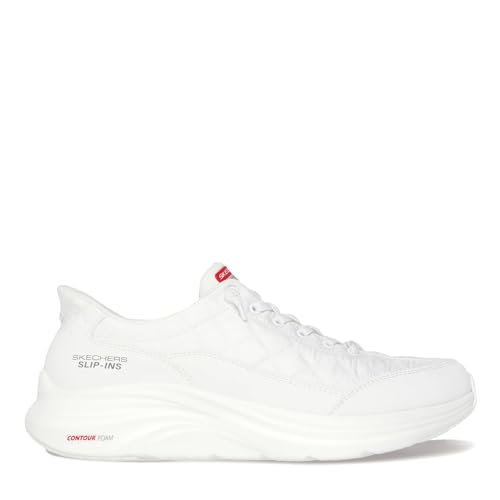 Image of Skechers Men's Contour Foam Cozy Fit Hands Free Slip-in Shoes, White, 11