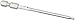 Wera Series 4 3840/4 Stainless Bit, Hexagon 3/32", 1/4" Drive