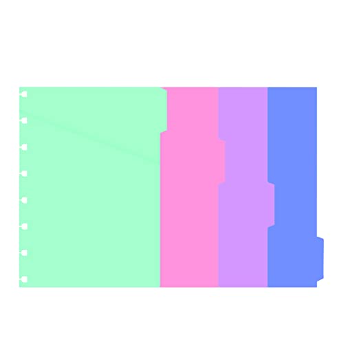 Filofax A5 Notebook Pastel Colored Index Set, 4 Movable Indexes (B152015) - Thumbnail 3
