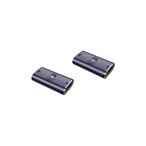���{�̒������ MSL FORCE HDMI�I�X to HDMI���X �ϊ��A�_�v�^ 8K@60Hz 4K@120Hz UHD2.1 HDCP 3D mini hdmi �X�g���[�g L�� U�� a8k (a8k-12, 2�Z�b�g)