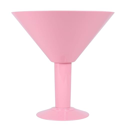 bar@drinkstuff Grande Pink Acrylic Martini Glass 73oz / 2ltr - Case of 8 - Oversized Plastic Cocktail Glass Ideal for Centrepieces