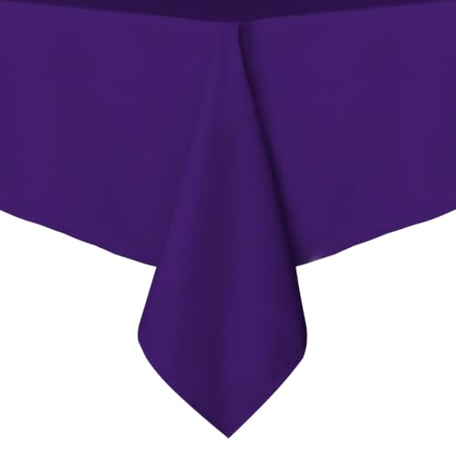 Image of sancua Square Tablecloth, 60 x 60 Inch Table Cloth, Purple