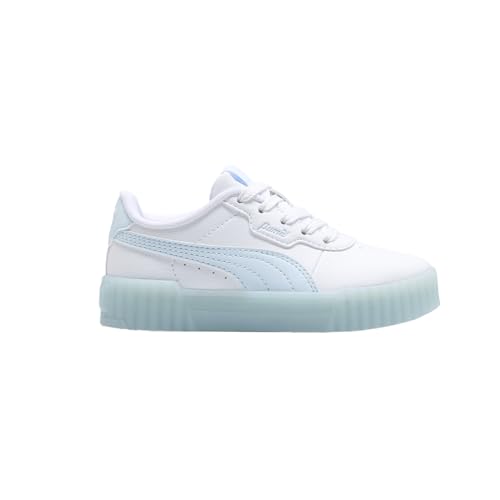 PUMA Kids Girls Carina 3.0 Iced Lace Up Sneakers Shoes Casual - White