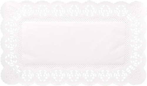 Demmler Tortenspitzen - Rechteckig - Tortendekoration - Tortenunterlage - 27 x 21 cm - 100 Stück - Made in Germany