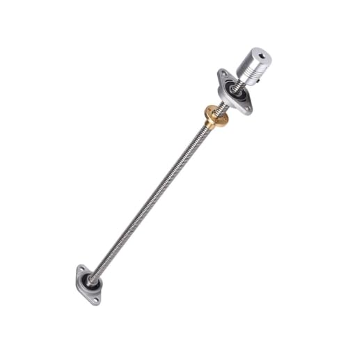 VILLFUL 5pcs 300mm T8 Lead Screw Set with 8mm Anti Backlash Nut and Pillow Bearing Block for 3d Printer DIY Engraving Ma