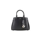 fabric type; 100% cow leather DKNY Damen Paige Satchel, Black Gold, Einheitsgröße EU