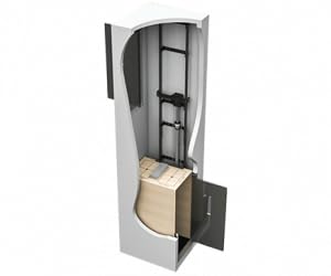 Residential Home Elevator with Hydraulic System, Heavy Duty Guide Rails, Car Frame, and Sheave Assembly
