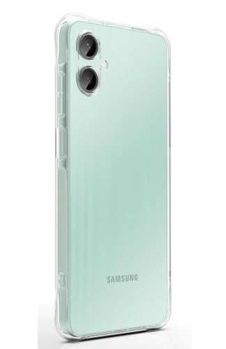 Image of REALCASE Silicone Samsung Galaxy M06 5G / F06 5G Back Cover Case, Scratch Resistant Protective Crystal Clear Transparent Shock Proof Bumper Back Cover Case for Samsung Galaxy M06 5G / F06 5G
