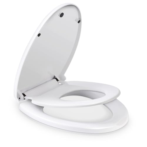 Trintion 2-in-1 O-Shape Toilet Seat with Child Seat