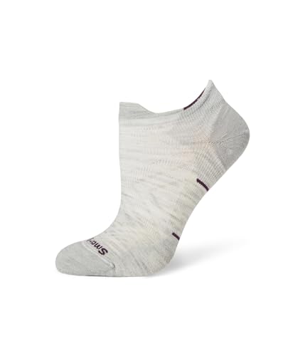 Smartwool Womens Run Zero Cushion Low Ankle Socks Ash MD (Women's Shoe 7-9.5) One Size