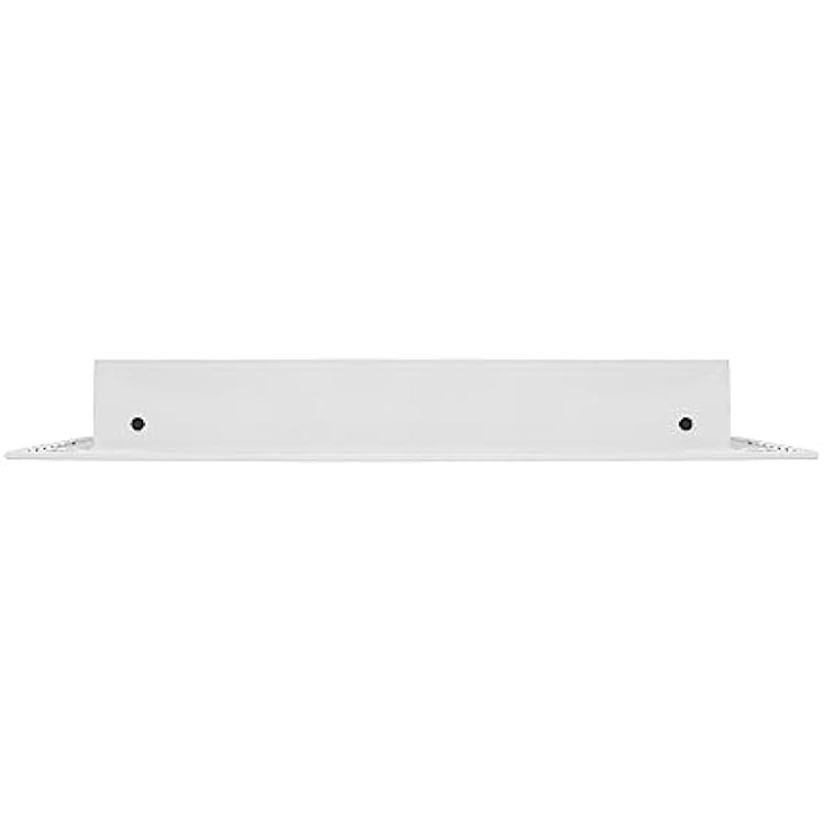 BUILDMART - 12x12 Modern AC Vent Cover - Decorative White Aluminum Air Vent - Standard Linear Slot Diffuser - Heating and Cooling Register Grille for Ceiling, Walls & Floors - Texas Buildmart