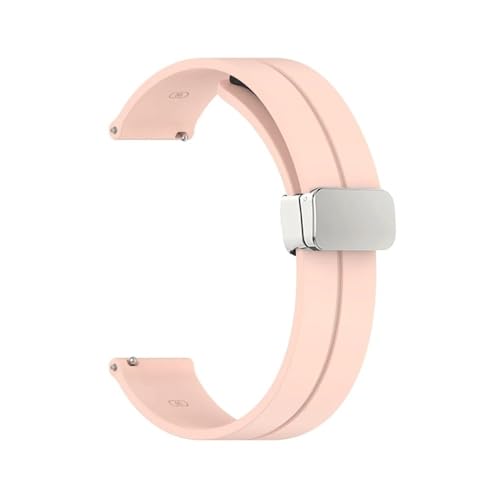 MEVMEVGNLN Fit For Samsung For Galaxy Watch 4/5 Pro/Classic/Gear S3/Fit For Active 2 �X�|�[�c�V���R���}�O�l�b�g�o�b�N���ɓK������X�g���b�v(Pink,20MM)