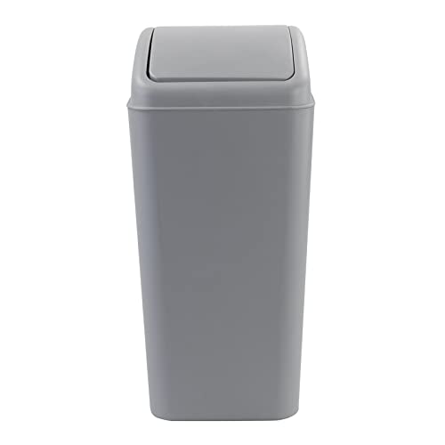 Caneca de Basura con Tapa Basculante 4.5 Galones Gris