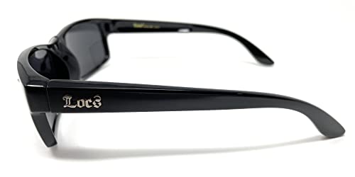 Locs 91134 Black Sunglasses | Authentic Gangster Sleek Eyewear OG Lowrider Shades